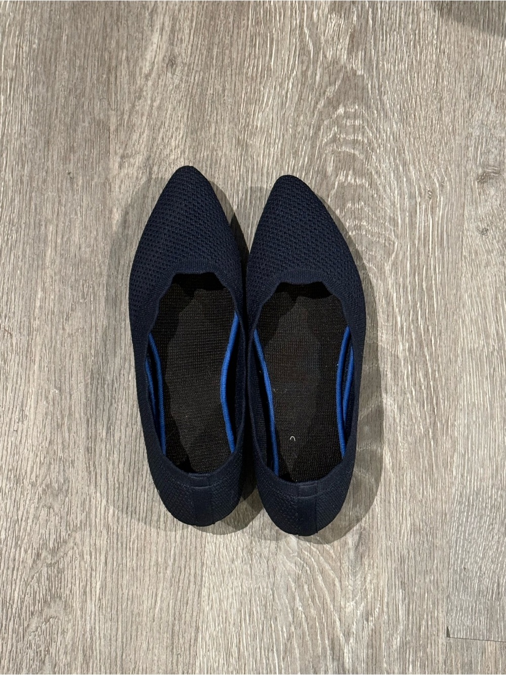 Woman's Knit Slip-On Flats in Navy